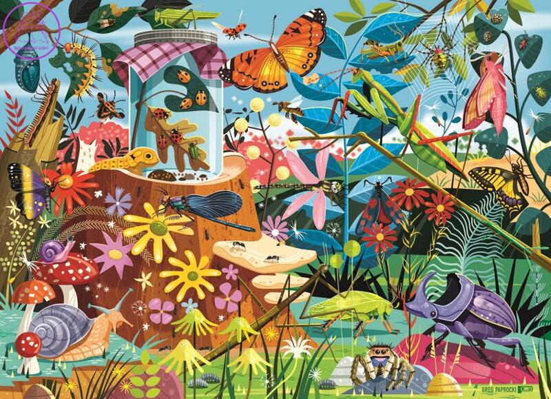 RAVENSBURGER Puzzle Zahradní dobrodružství s broučky 60 dílků RAVENSBURGER Puzzle Zahradní dobrodružství s broučky 60 dílků