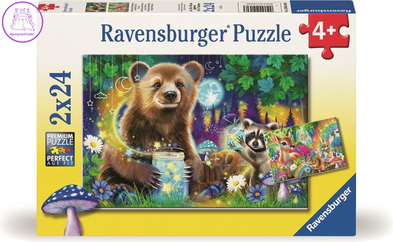 RAVENSBURGER Puzzle Kamarádi z kouzelného lesa 2x24 dílků RAVENSBURGER Puzzle Kamarádi z kouzelného lesa 2x24 dílků