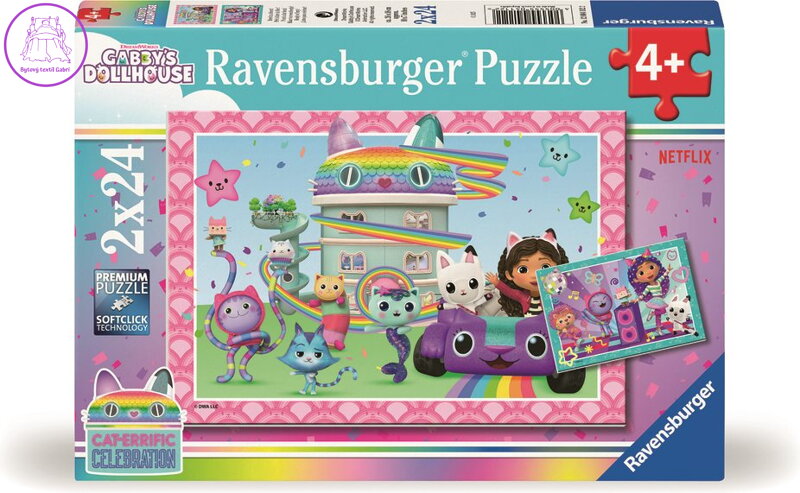 RAVENSBURGER Puzzle Gábinin kouzelný domek 2x24 dílků