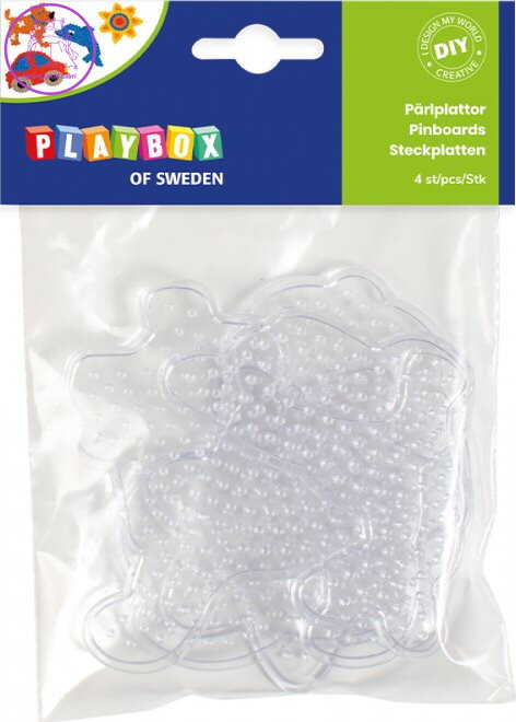 PLAYBOX Podložky pro zažehlovací korálky 4ks PLAYBOX Podložky pro zažehlovací korálky 4ks
