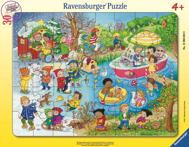 RAVENSBURGER Puzzle 4 roční období u vody 30 dílků RAVENSBURGER Puzzle 4 roční období u vody 30 dílků