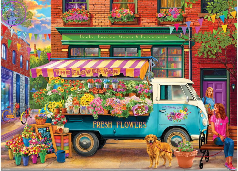 EUROGRAPHICS Puzzle Květinová dodávka 1000 dílků