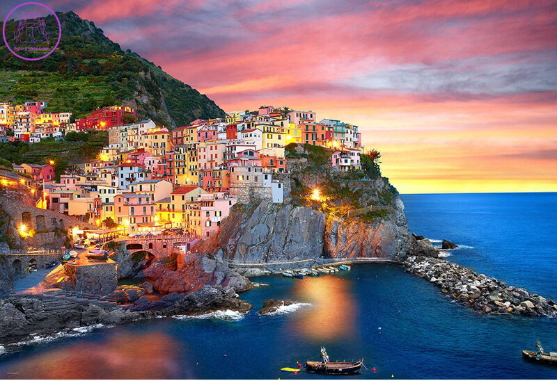 EUROGRAPHICS Puzzle Manarola za soumraku, Itálie 2000 dílků