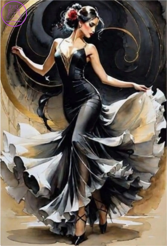 NORIMPEX Diamantové malování Ve víru flamenca 30x40cm