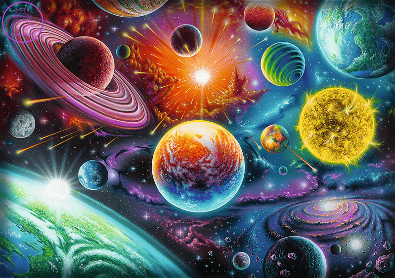 TREFL Puzzle Vesmírné dobrodružství 1000 dílků TREFL Puzzle Vesmírné dobrodružství 1000 dílků