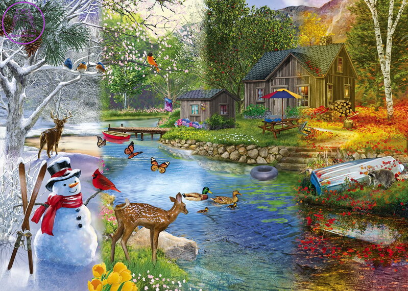 ALIPSON Puzzle Sezónní přechody 1000 dílků