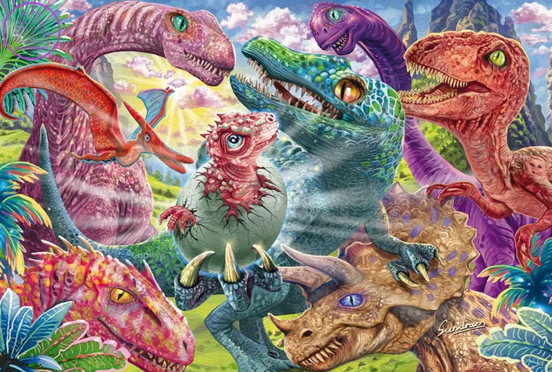 SCHMIDT Puzzle Malý dinosaurus 100 dílků SCHMIDT Puzzle Malý dinosaurus 100 dílků