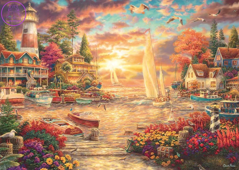 SCHMIDT Puzzle Ráno u jezera 1000 dílků SCHMIDT Puzzle Ráno u jezera 1000 dílků