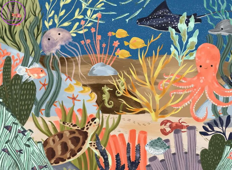 RAVENSBURGER Puzzle Ocean Whimsy 500 dílků RAVENSBURGER Puzzle Ocean Whimsy 500 dílků