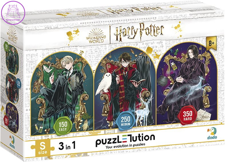DODO Puzzle Harry Potter: Draco, Harry a Snape 150, 250 a 350 dílků DODO Puzzle Harry Potter: Draco, Harry a Snape 150, 250 a 350 dílků