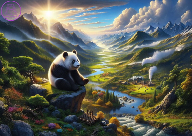 ART PUZZLE Puzzle Útočiště pro pandy 500 dílků ART PUZZLE Puzzle Útočiště pro pandy 500 dílků