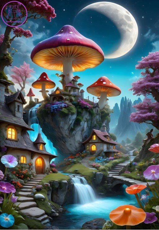 BLUEBIRD Puzzle Hříbkové město 1000 dílků BLUEBIRD Puzzle Hříbkové město 1000 dílků