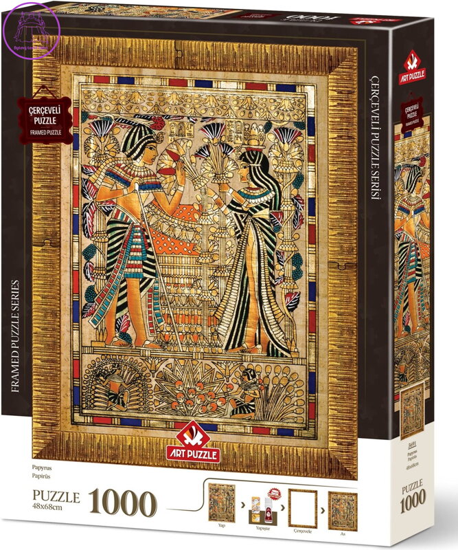 ART PUZZLE Puzzle s rámem a lepidlem 3v1 Papyrus 1000 dílků
