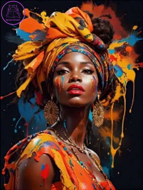 NORIMPEX Diamantové malování Afričanka 30x40cm