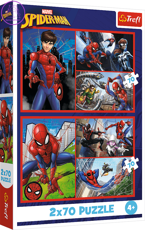 TREFL Puzzle Marvel Spiderman: Pavoučí příbehy 2x70 dílků