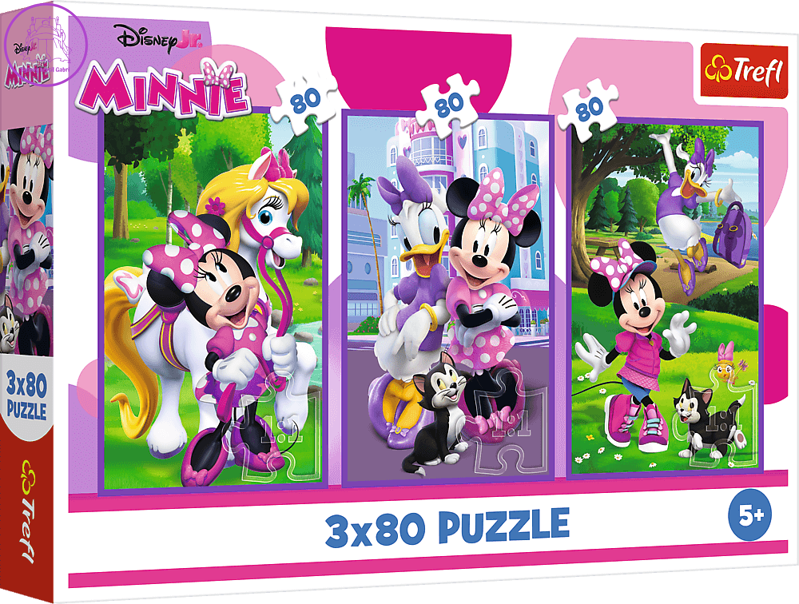 TREFL Puzzle Minnie a přátelé 3x80 dílků