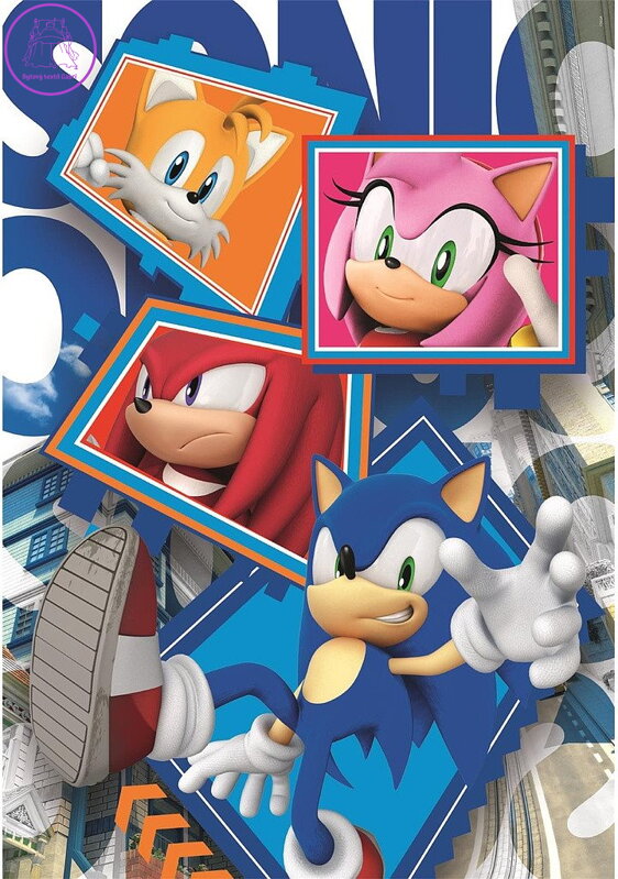 CLEMENTONI Puzzle Ježek Sonic: Parťáci 104 dílků CLEMENTONI Puzzle Ježek Sonic: Parťáci 104 dílků