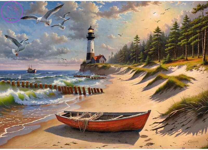 CHERRY PAZZI Puzzle Pobřeží Baltského moře 1000 dílků CHERRY PAZZI Puzzle Pobřeží Baltského moře 1000 dílků