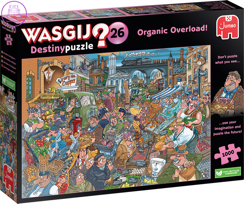 JUMBO Puzzle WASGIJ Destiny 26: Organické přetížení 1000 dílků JUMBO Puzzle WASGIJ Destiny 26: Organické přetížení 1000 dílků