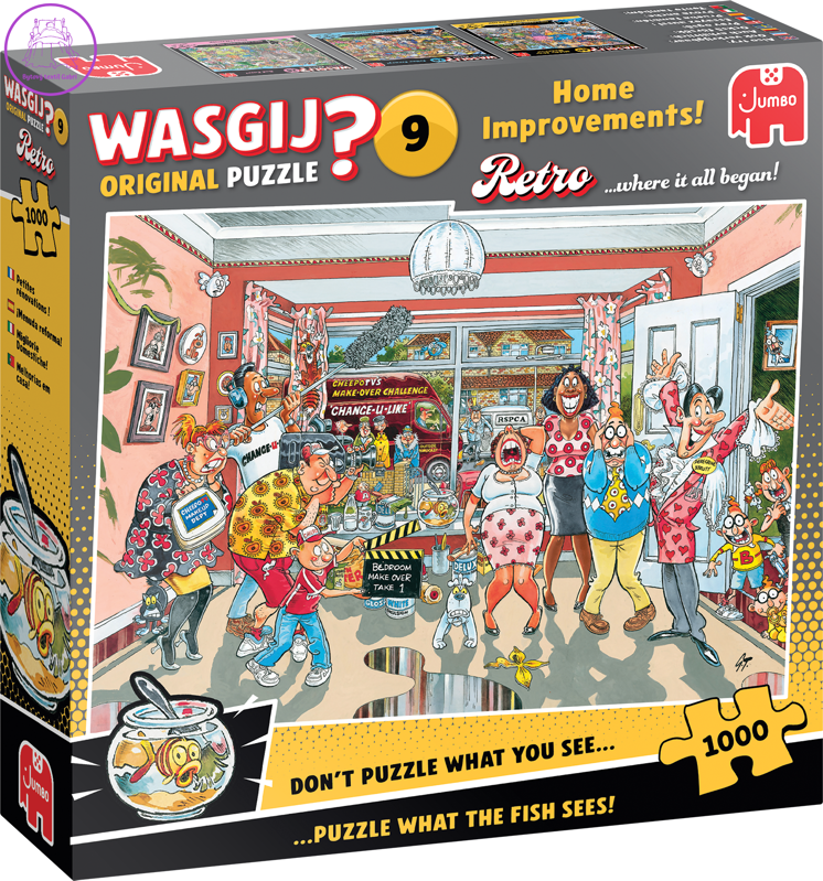 JUMBO Puzzle WASGIJ 9: Domácí vylepšení 1000 dílků JUMBO Puzzle WASGIJ 9: Domácí vylepšení 1000 dílků