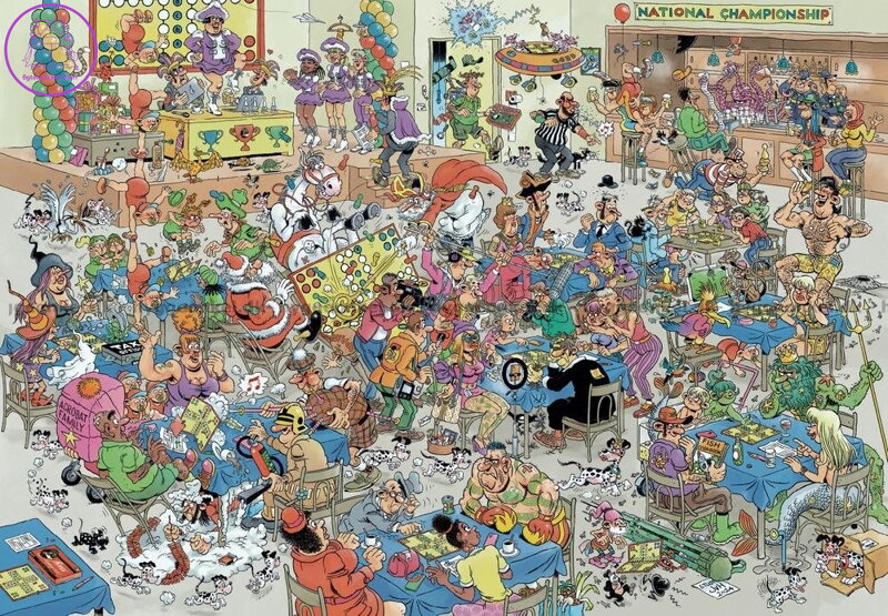 JUMBO Puzzle JvH Člověče, nezlob se bitva 2000 dílků JUMBO Puzzle JvH Člověče, nezlob se bitva 2000 dílků