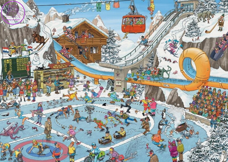 JUMBO Puzzle JvH Zimní hry 1000 dílků