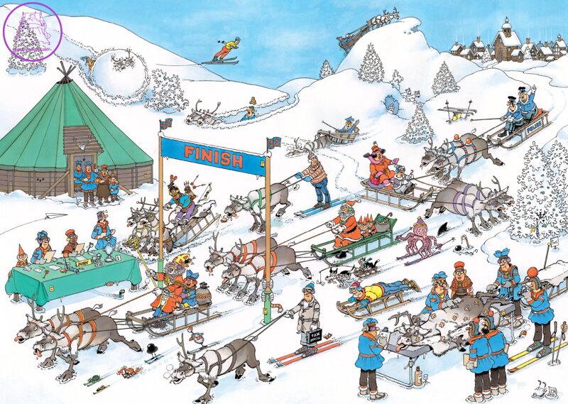 JUMBO Puzzle JvH Sobí závody 500 dílků