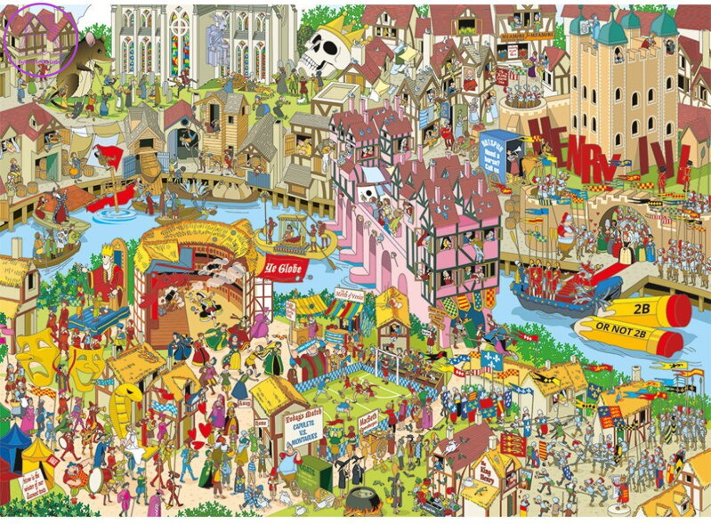 GIBSONS Puzzle Jokesaws: Shakespeare Shake-up  1000 dílků