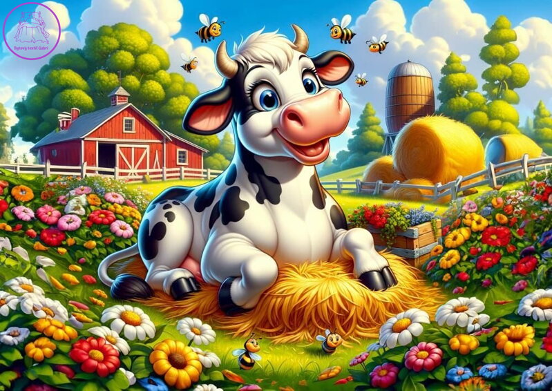 ART PUZZLE Puzzle Roztomilá kravička a přátelé 50 dílků ART PUZZLE Puzzle Roztomilá kravička a přátelé 50 dílků