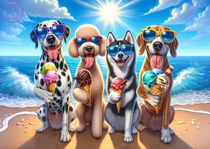 ART PUZZLE Puzzle Pejsci na dovolené 200 dílků ART PUZZLE Puzzle Pejsci na dovolené 200 dílků