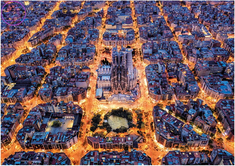 EDUCA Puzzle Barcelona 1500 dílků EDUCA Puzzle Barcelona 1500 dílků