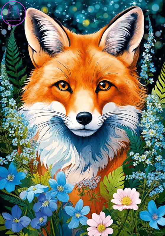 CHERRY PAZZI Puzzle Liška v květinách 1000 dílků