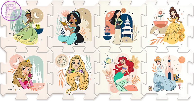 TREFL Pěnové puzzle Disney princezny