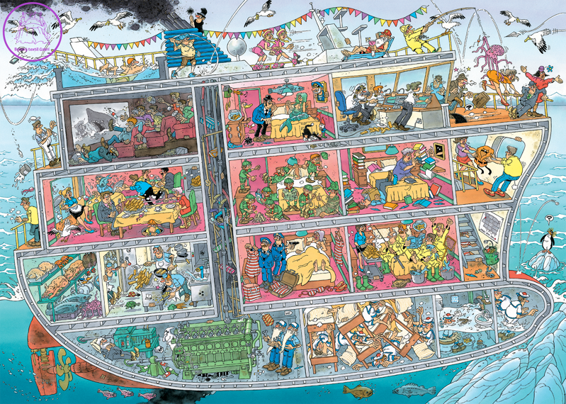 JUMBO Puzzle JvH Výletní loď 1000 dílků JUMBO Puzzle JvH Výletní loď 1000 dílků