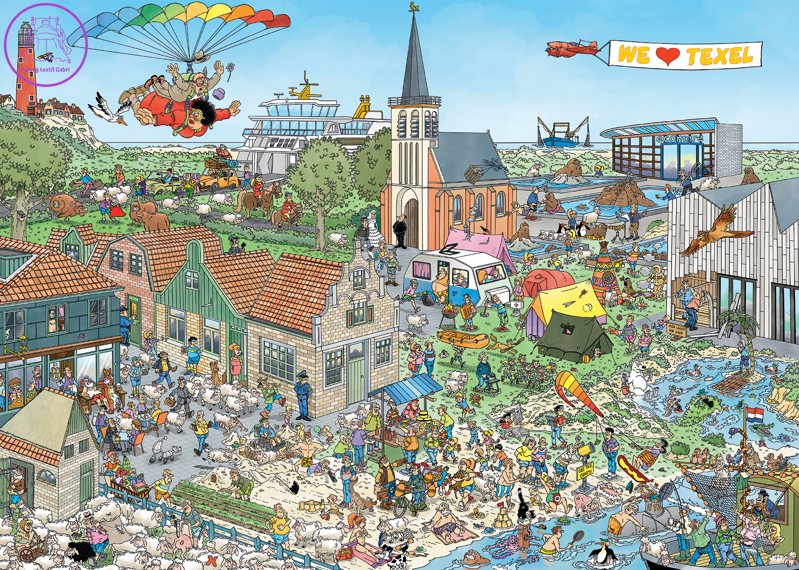 JUMBO Puzzle JvH Ostrovní útočíště 1000 dílků JUMBO Puzzle JvH Ostrovní útočíště 1000 dílků