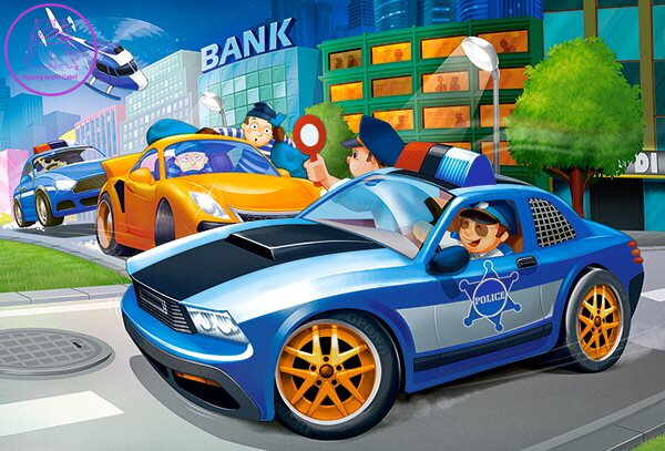CASTORLAND Puzzle Policejní zásah MAXI 40 dílků CASTORLAND Puzzle Policejní zásah MAXI 40 dílků