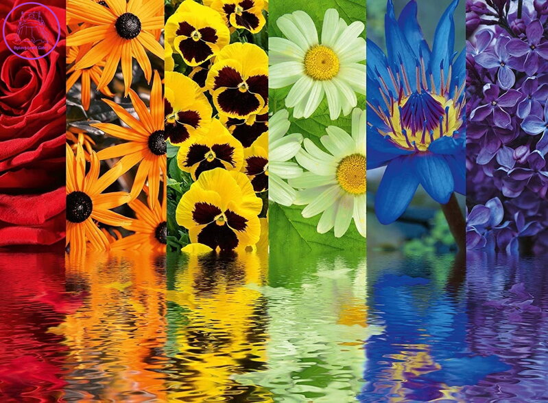 RAVENSBURGER Puzzle Květinové vzory 500 dílků