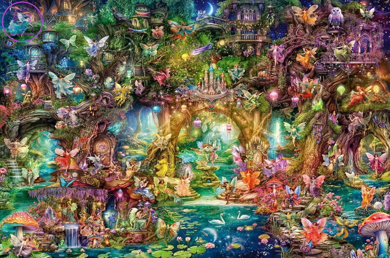 RAVENSBURGER Puzzle Fantasy svět 4000 dílků RAVENSBURGER Puzzle Fantasy svět 4000 dílků
