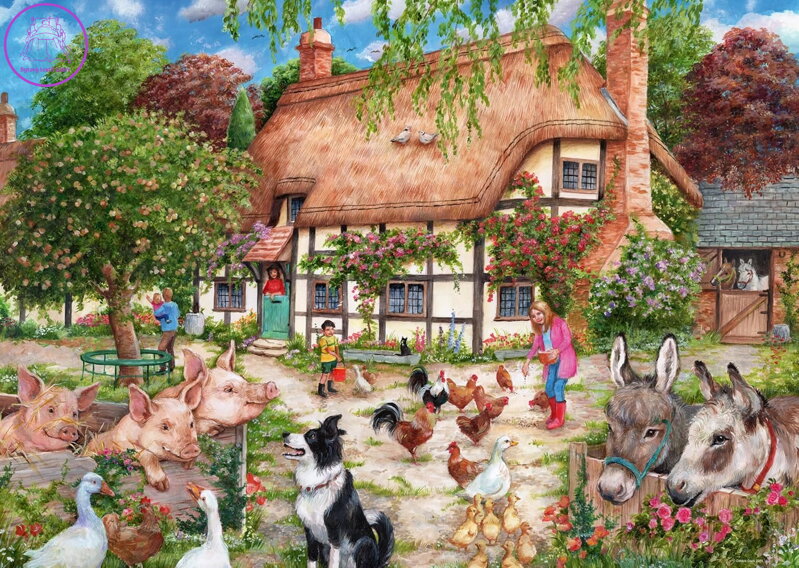 RAVENSBURGER Puzzle Domeček na venkově 1000 dílků