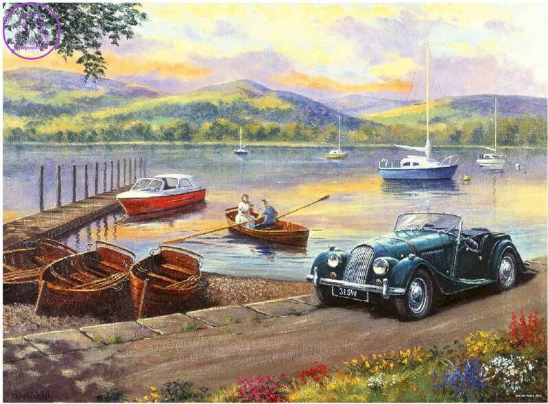 RAVENSBURGER Puzzle Objevování krás jezer 500 dílků RAVENSBURGER Puzzle Objevování krás jezer 500 dílků