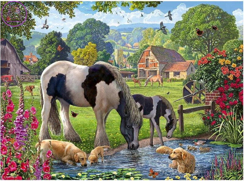 RAVENSBURGER Puzzle Hadlow - svět poníků 500 dílků RAVENSBURGER Puzzle Hadlow - svět poníků 500 dílků