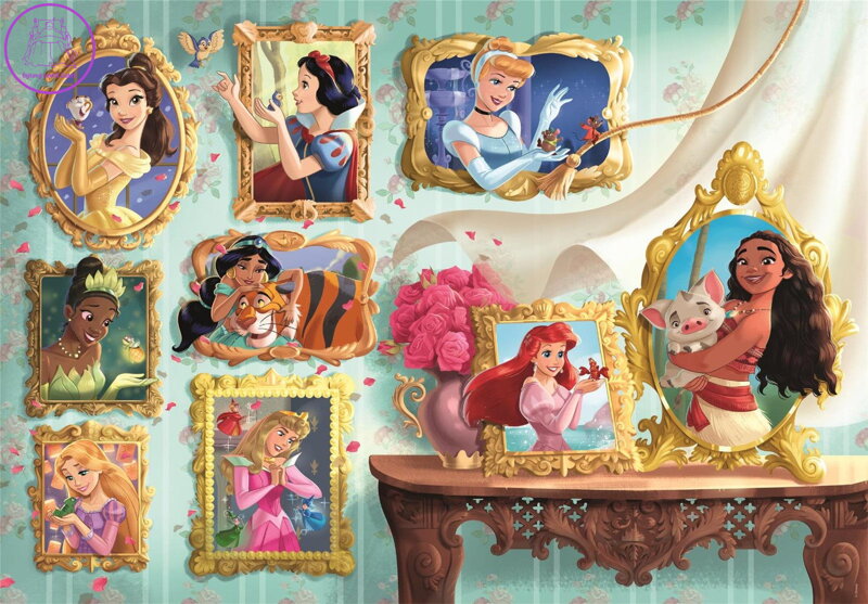 CLEMENTONI Puzzle Disney princezny: Obrazová galerie 1000 dílků CLEMENTONI Puzzle Disney princezny: Obrazová galerie 1000 dílků