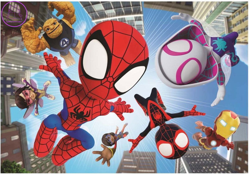 CLEMENTONI Puzzle Spidey a jeho přátelé: Ve vzduchu MAXI 104 dílků CLEMENTONI Puzzle Spidey a jeho přátelé: Ve vzduchu MAXI 104 dílků