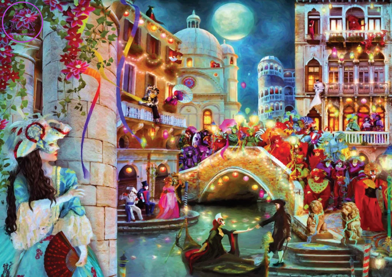 CLEMENTONI Puzzle Karnevalový měsíc 1000 dílků CLEMENTONI Puzzle Karnevalový měsíc 1000 dílků