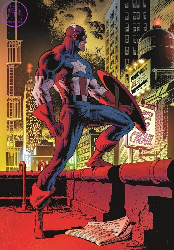 CLEMENTONI Puzzle Marvel: Kapitán Amerika 1000 dílků CLEMENTONI Puzzle Marvel: Kapitán Amerika 1000 dílků