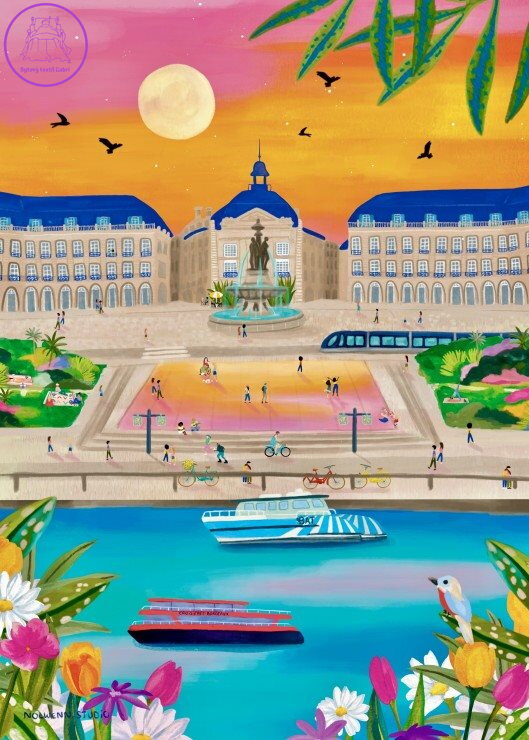 PIECES & PEACE Puzzle Place de la Bourse, Bordeaux 500 dílků PIECES & PEACE Puzzle Place de la Bourse, Bordeaux 500 dílků