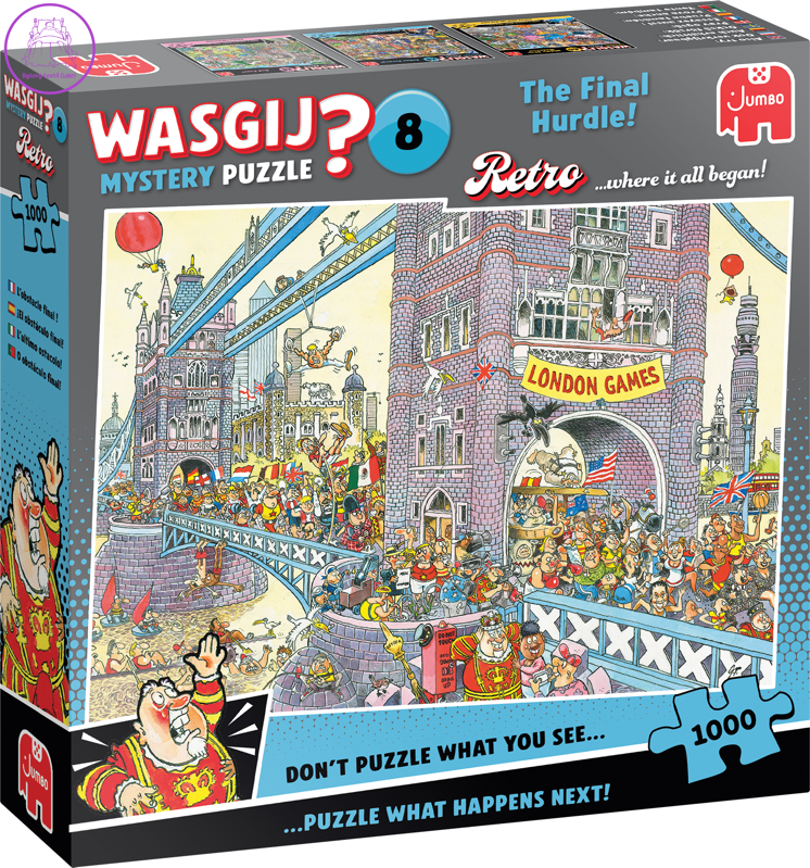 JUMBO Puzzle WASGIJ Mystery 8: Poslední překážka 1000 dílků JUMBO Puzzle WASGIJ Mystery 8: Poslední překážka 1000 dílků