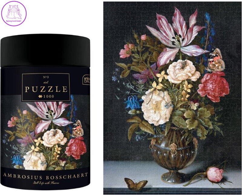 INTERDRUK Puzzle Art: Tichý život s květinami 1000 dílků