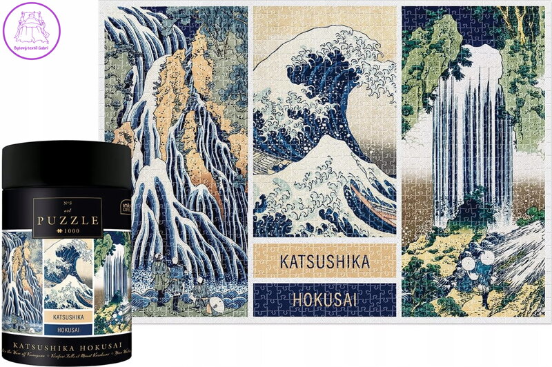 INTERDRUK Puzzle Art: Koláž Katsushika Hokusai 1000 dílků