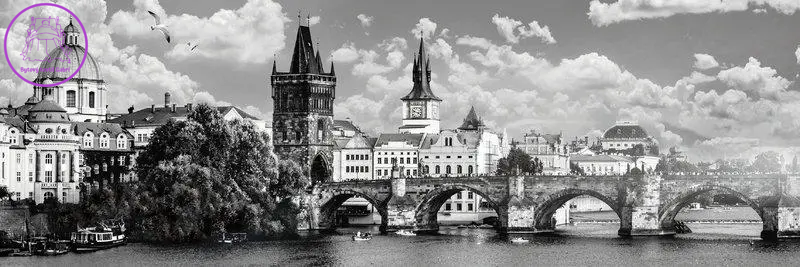 INTERDRUK Panoramatické puzzle: Around the World: Praha, Česko 1000 dílků INTERDRUK Panoramatické puzzle: Around the World: Praha, Česko 1000 dílků